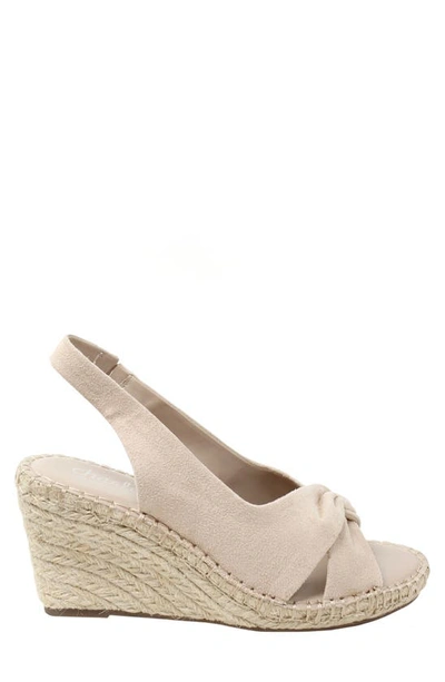 Charles By Charles David Notable Espadrille Wedge Slingback Sandal In Beige