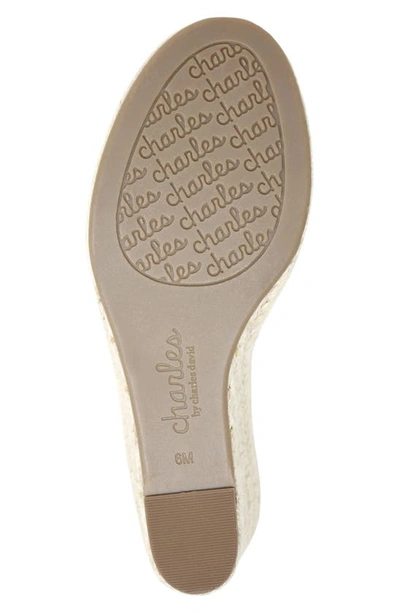 Charles By Charles David Notable Espadrille Wedge Slingback Sandal In Beige