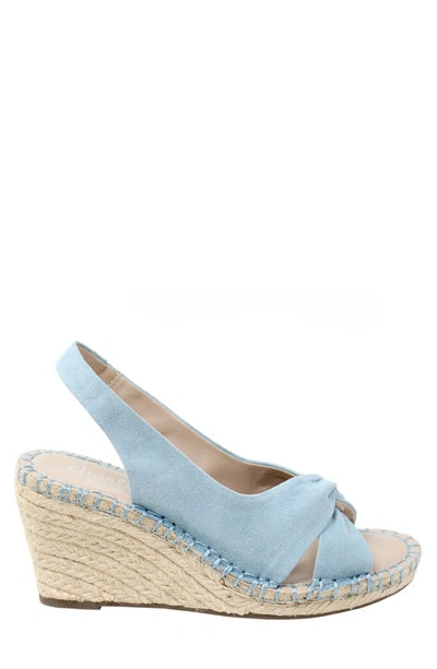 Shop Charles By Charles David Notable Espadrille Wedge Slingback Sandal In Pure Blue