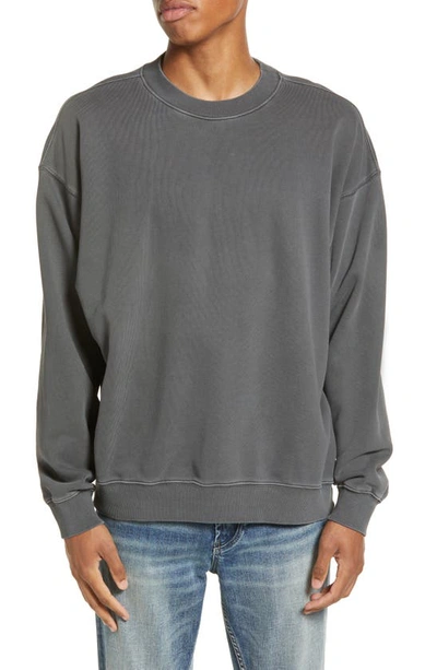 Shop Elwood Core Oversize Crewneck Sweatshirt In Grey