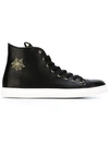 CHARLOTTE OLYMPIA 'Purrrfect' hi-top sneakers,RUBBER100%