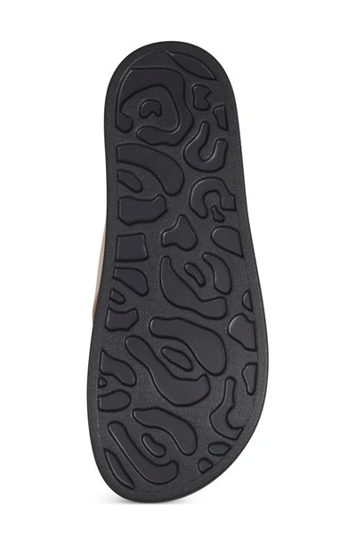 Shop Aerosoles Brianna Platform Slide Sandal In Rose Gold Leather