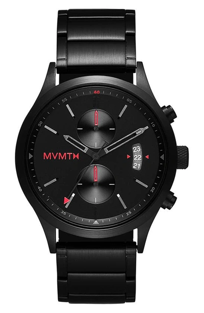 Shop Mvmt Havoc Chrono Bracelet Watch, 44mm In Black