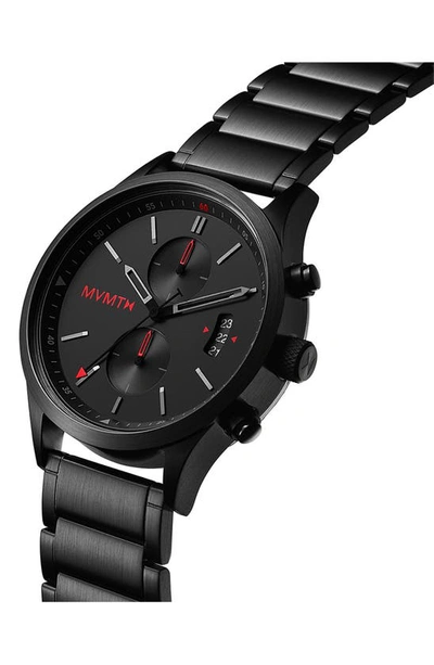 Shop Mvmt Havoc Chrono Bracelet Watch, 44mm In Black