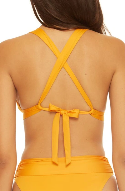 Shop Soluna Cosmo Halter Bikini Top In Gold