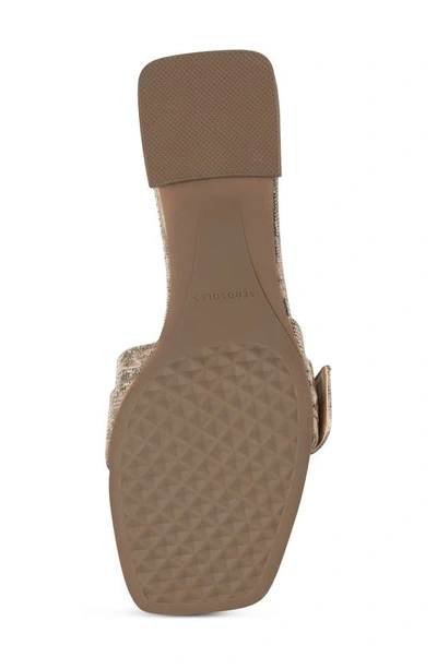 Shop Aerosoles Evvie Slide Sandal In White Leather