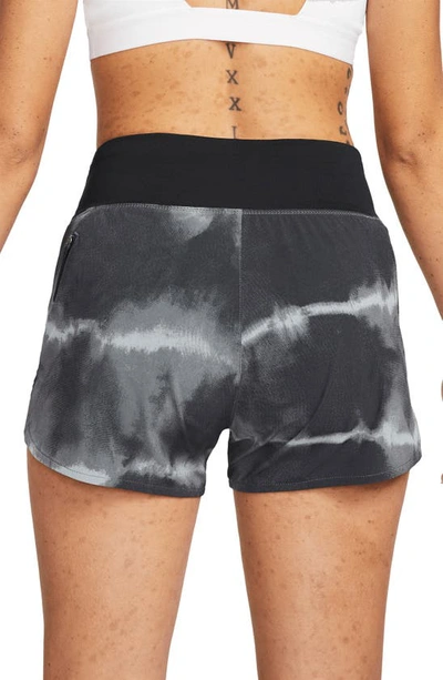 Shop Nike Eclipse Dri-fit Running Shorts In Black/ White