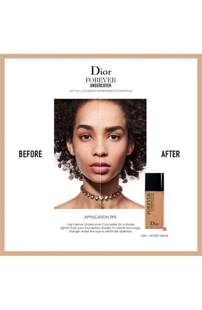 Shop Dior Skin Forever Undercover 24-hour Full Coverage Liquid Foundation In 025 Soft Beige