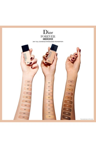Shop Dior Skin Forever Undercover 24-hour Full Coverage Liquid Foundation In 025 Soft Beige