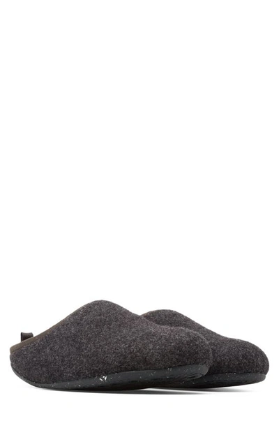 Camper Wabi Wool Slipper In Dark Grey