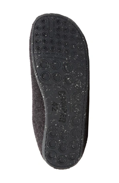 Camper Wabi Wool Slipper In Dark Grey