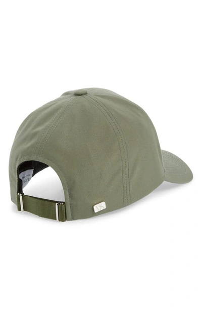 Shop Varsity Headwear Cotton Canvas Baseball Cap In Sage Green Cotton Canvas