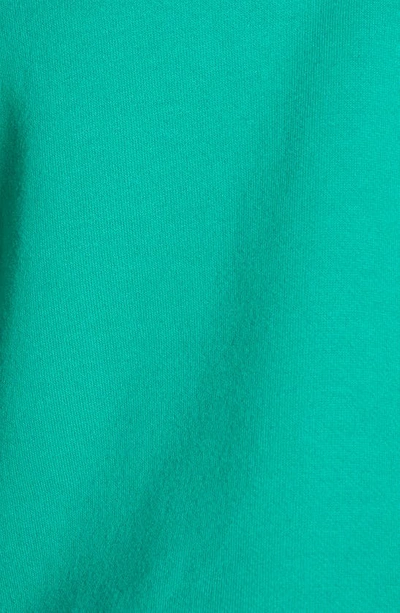 Alo Yoga Polo Henley Fleece Sweater In Green Emerald