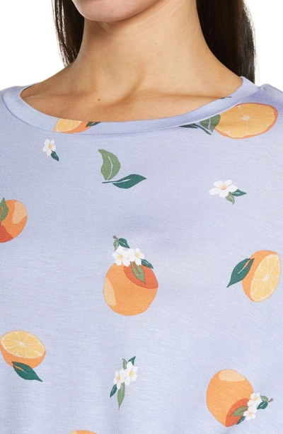 Shop Honeydew Intimates All American Long Sleeve Shortie Pajamas In Capri Oranges