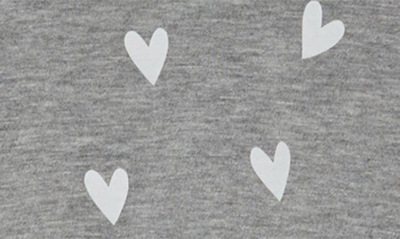 Honeydew Intimates All American Long Sleeve Shortie Pajamas In Heather Grey Hearts