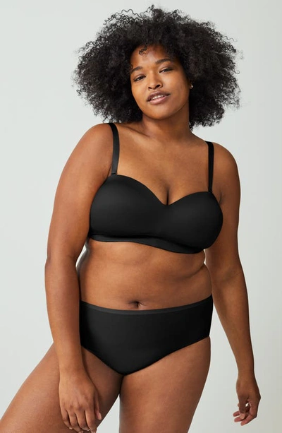 Shop Wacoal Staying Power Wire Free Convertible Strapless Bra In Black