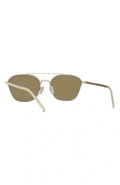 Shop Givenchy Gv Speed 57mm Pilot Sunglasses In Gold / Brown Mirror