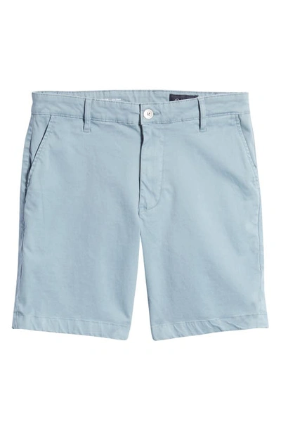Shop Ag Wanderer 8.5-inch Stretch Cotton Chino Shorts In Coldwater Slate