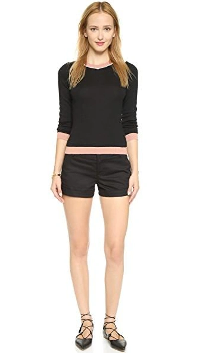 Alice And Olivia Alice + Olivia Shorts - Cady Cuff In Black
