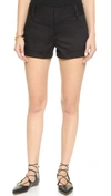 Alice And Olivia Alice + Olivia Shorts - Cady Cuff In Black