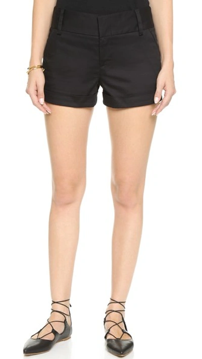 Alice And Olivia Alice + Olivia Shorts - Cady Cuff In Black