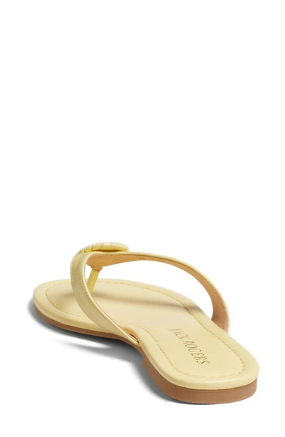 Shop Jack Rogers Rowan Flip Flop In Butter/ Butter