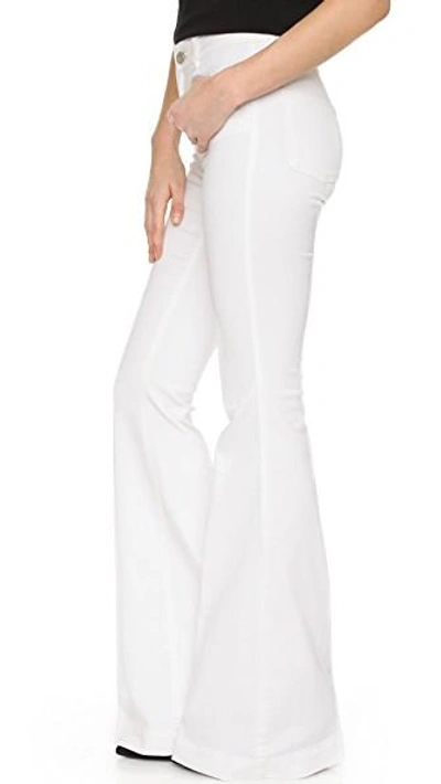 Shop Stella Mccartney The '70s Flare Denim In White