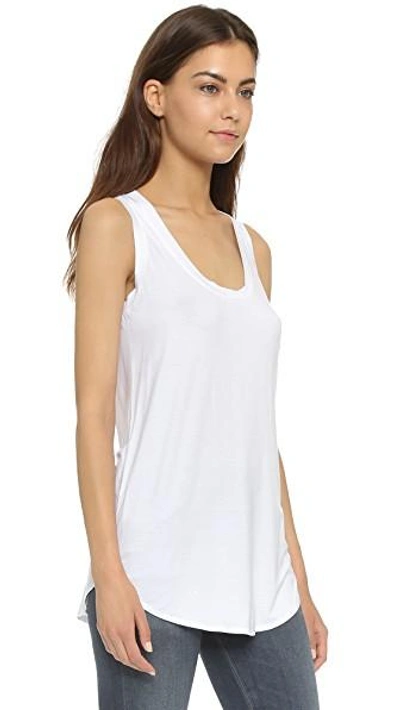 Shop Three Dots Scoop Neck Tank In White