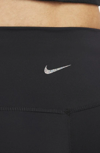 Shop Nike Yoga Dri-fit High Rise 7/8 Tights In Black/ Iron Grey