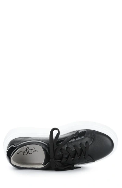 Shop Bos. & Co. Flavia Platform Sneaker In Black Feel/ Patent