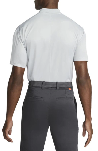 Shop Nike Dri-fit Piqué Golf Polo In Light Smoke Grey/ White
