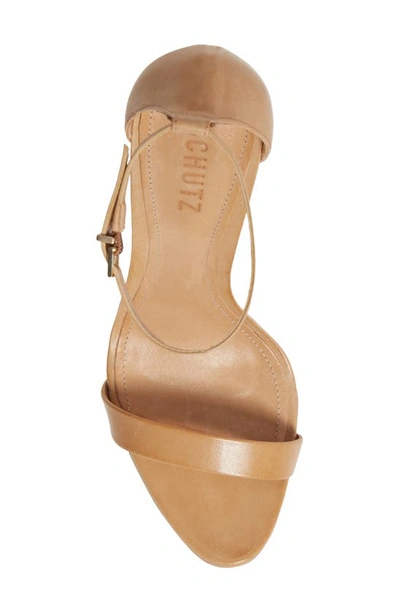 Schutz Cadey-lee High Heel Sandals In Lightwood In Lightwood Leather
