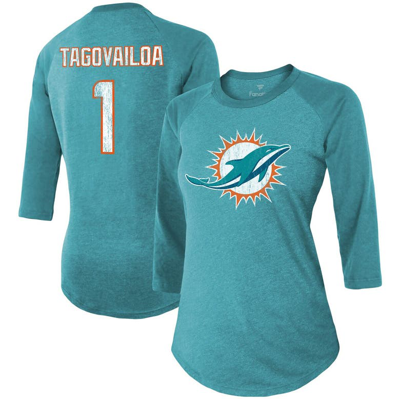 Tua Tagovailoa Personalized "TUA #1" Miami Dolphins Aqua