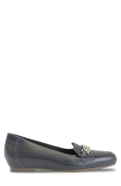 Shop Munro Blair Bit Loafer In Navy Leather