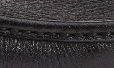 Shop Ferragamo Grandioso Pebbled Driving Shoe With Double Gancio Ornament In Black Leather