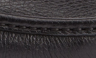 Ferragamo Gandioso Pebbled Moccasin With Gancini Ornament In Black Leather