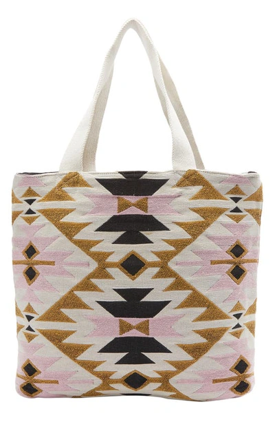 Shop Billabong Happy Go Lucky Tote In Pink Lady