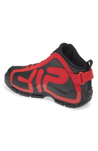 Shop Y/project X Fila Grant Hill Basketball Shoe In Black/ Red