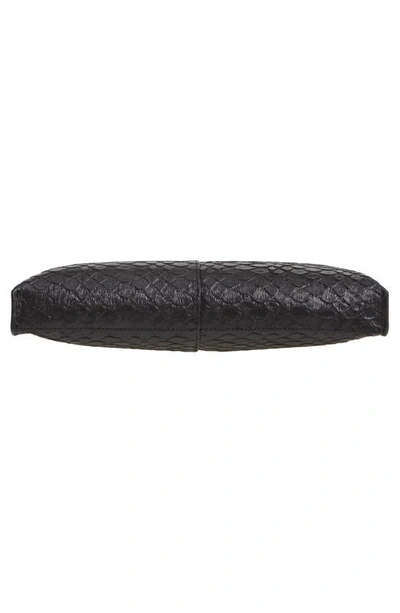 Shop Allsaints Eve Leather Crossbody Bag In Black Python