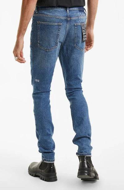 Shop Ksubi Van Winkle Blazed Trashed Skinny Jeans In Denim