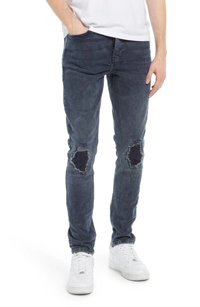 KSUBI KSUBI CHITCH BLUE KOLLA SLASHED STRETCH SKINNY JEANS 