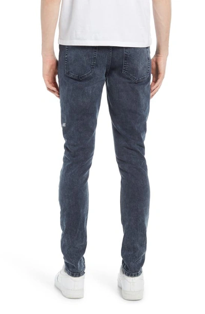Ksubi Chitch Blue Kolla Slashed Stretch Skinny Jeans In Denim
