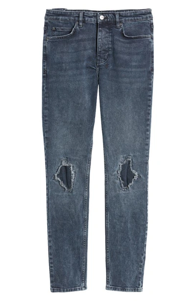 Ksubi Chitch Blue Kolla Slashed Stretch Skinny Jeans In Denim