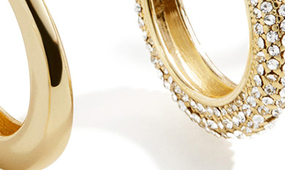 Shop Baublebar Melina Assorted Set Of 2 Hoop Earrings In Gold