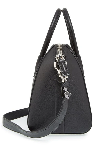 Shop Givenchy 'small Antigona' Sugar Leather Satchel In Black