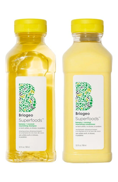 Briogeo Superfoods Banana + Coconut Nourishing Shampoo + Conditioner Duo For Dry Hair