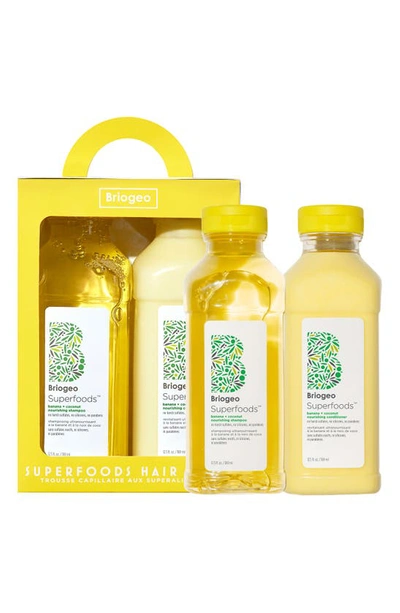 Briogeo Superfoods Banana + Coconut Nourishing Shampoo + Conditioner Duo For Dry Hair