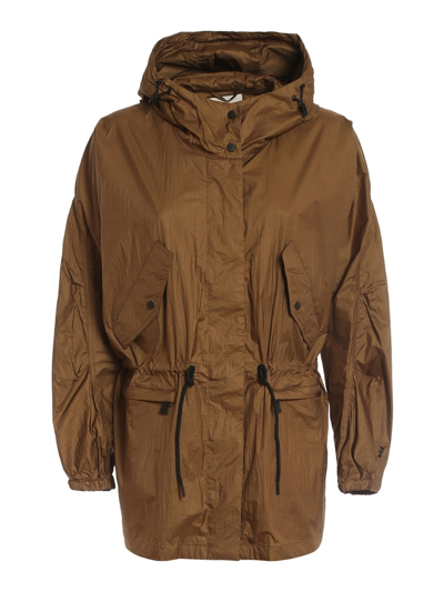 Shop Add Hooded Jacket In Marrone