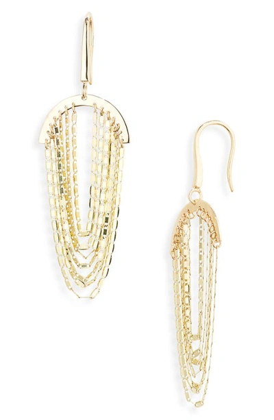 Shop Lana Jewelry Nude Fringe Drop Earrings In Yellow