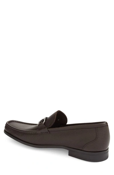 Shop Ferragamo Grandioso Double Gancio Bit Loafer In Hickory Leather